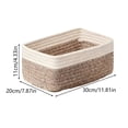 thumbnail image 3 of Foldable Storage Basket With Handle For Wardrobe Shelf Nursery Bedroom Living Room, 3 of 7