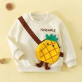 thumbnail image 5 of Kids Cute 3D Cartoon Pocket Pullover Sweatshirt Cute Casual Crew Neck Sweatshirt Girls Boys Funny Graphic Novelty Shirts with Bag, 5 of 5