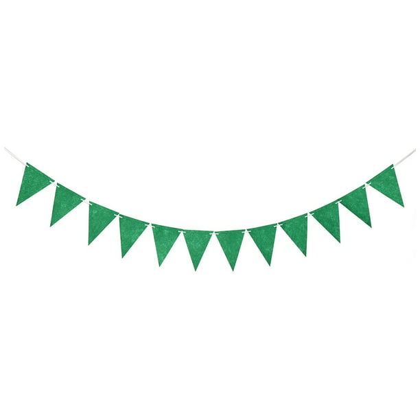 Monstrate Banderas de guirnalda de moda y duraderas: agregue un toque de elegancia a la fiesta Amplia aplicación Banderines Guirnalda verde Type2 NO2