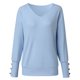 thumbnail image 4 of Jersey de punto con cuello de lazo para mujer: manga larga, adorno de botones, prenda informal/abrigada para el día a día/la playa, tallas S-XXL (tallas EE. UU./Reino Unido/UE), 4 of 7