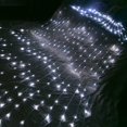thumbnail image 1 of Cortina de lluvia con efecto de flujo de agua de 3 x 2 m, luces LED de cadena, cascada, lluvia de meteoritos, guirnalda de luces para bodas, Navidad, carámbanos, fiestas, hoteles, color blanco, 1 of 5