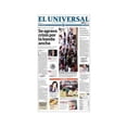 thumbnail image 1 of Periódico El Universal día viernes, 1 of 2