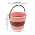 thumbnail image 4 of Cubo Almacenamiento Portátil Plegable 10 Litros para Viajes en Casa (ligero) Rosa, 4 of 4