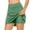 Green, variant on Workout Shorts Women Solid Color Running Pull-on Elastic Quick Dry Skinny Shorts Skirts Casual Mid Waist Sports Delightful Shorts Leggings Athletic Fit Shorts for Beach Army Green L