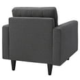 thumbnail image 5 of Modway Empress Armchair Upholstered Fabric Set of 2 in Gray, 5 of 5