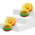thumbnail image 4 of Juego de 24 piezas de mini juguetes de resorte de plástico arcoíris NQ coloridos, 4 of 5