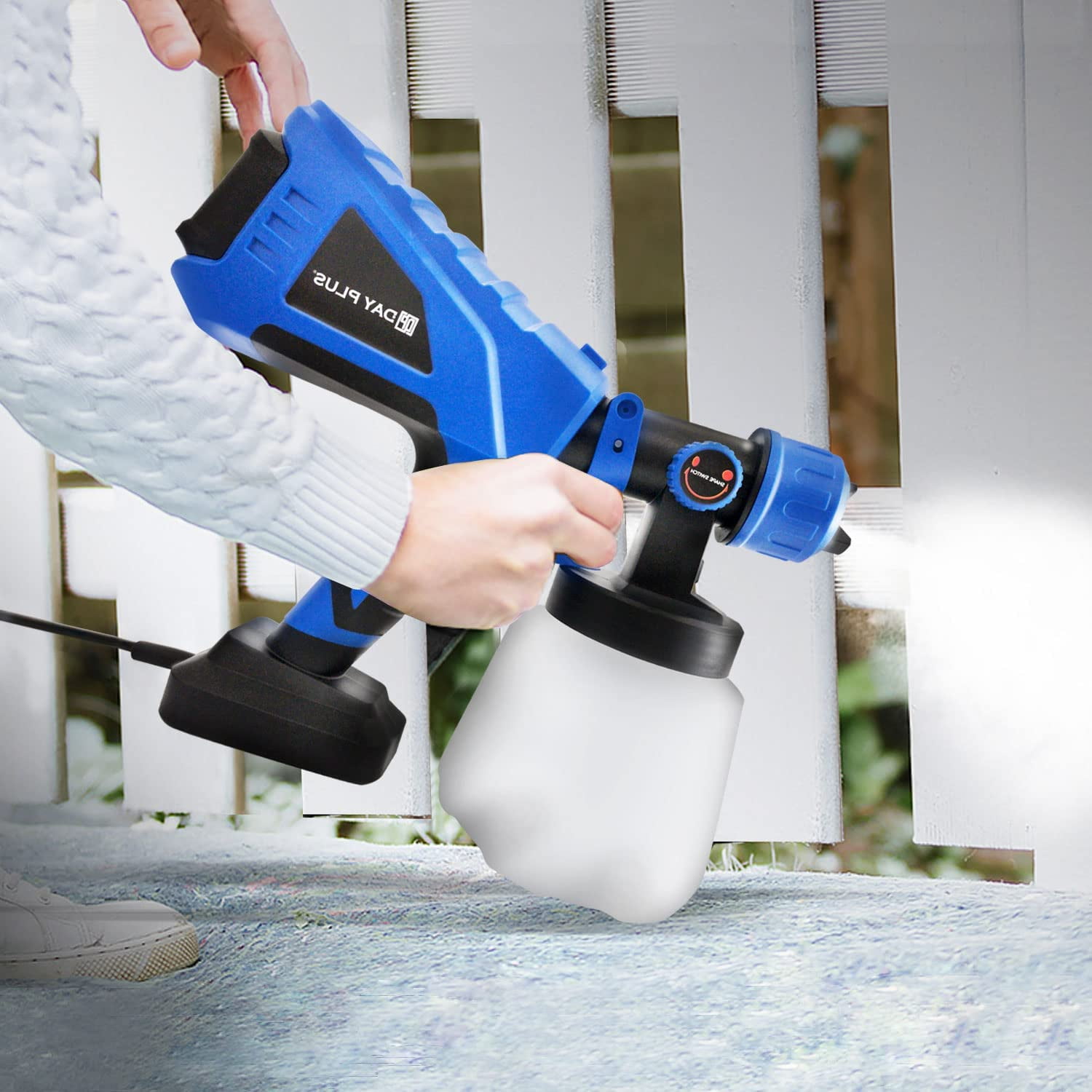 Buy Dayplus Electric Paint Sprayer Hand Held Spray Gun System for Gloss