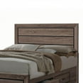 thumbnail image 2 of Queen Size Asian Hardwood Storage Bed Frame with Washed Taupe Finish (No Box Spring Needed for Master Bedroom), 2 of 5