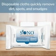 thumbnail image 2 of SONO Pre-Moistened Disposable Disinfectant Wipes, Scented, 7 in x 10 in, 50 Wipes, 12 Packs, 600 Total, 2 of 5
