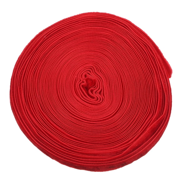 ETEREAUTY Red Fluffy Present Wrapping Ribbon Polyester Soft Material Elegant Decoration Strap