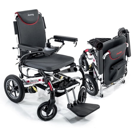 Pride Mobility Jazzy Passport, Folding Travel Electric Powerchair - Lightweight Portable Folding Electric Wheelchair