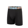 thumbnail image 3 of Aeropostale Mens Boxer Briefs 4 Pack Poly Spandex Performance Boxer Briefs Underwear(Black/Black/Black/Black, Small), 3 of 5