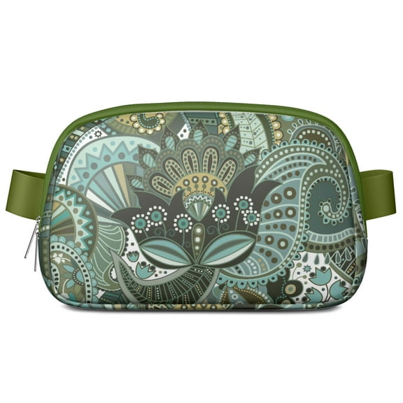 Retro Paisley Waist Bag – Floral Fanny Pack with Artistic Ethnic Design and Chic Bohemian Vibes