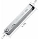 thumbnail image 2 of Calibre de espesores de acero inoxidable de 32 hojas, herramienta de medición de espacio métrico imperial con doble marcado para ingenieros y mecánicos, 2 of 5