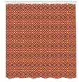 thumbnail image 3 of Ambesonne Geometric Shower Curtain, Vivid Stripes, 69"Wx70"L, Dark Coral Dried Rose, 3 of 3