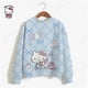thumbnail image 5 of Nueva sudadera de cuello redondo para mujer, sudadera informal holgada con capucha, ropa de calle estética Harajuku, jersey de Hello Kitty 3D, tops pop coreano, 5 of 5
