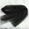 thumbnail image 4 of One Tier Drop Veil Black Veil Photography Veil Hair Accessories Hair Decoration for Photography Wedding (Black 3 Meters Long), 4 of 8