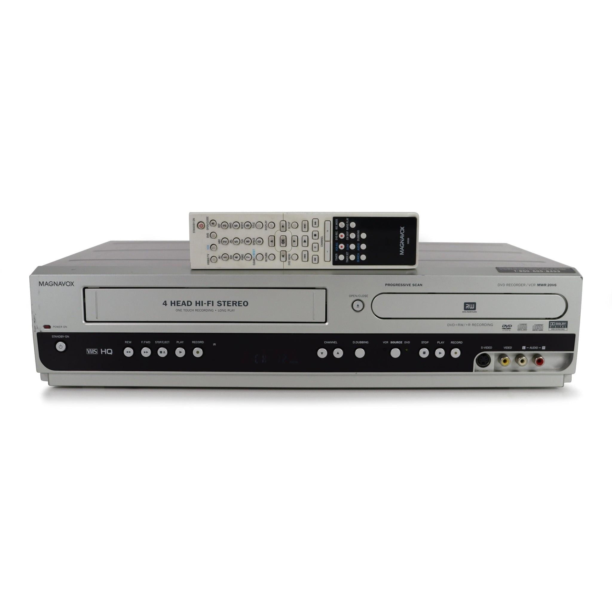Magnavox DV225MG9 DVD VCR Combo Player, Line-in Recording, Stereo