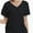 Black, variant on Women's Short Sleeve V-Neck T-Shirt with Pocket - Casual Summer Tops, Basic Tee