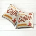 thumbnail image 2 of Ambesonne Retro Throw Pillow Cover 2 Pack, Vintage Rusty Faded Tin, 16", Cream Red Orange, 2 of 6