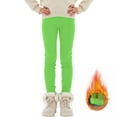 thumbnail image 2 of Zshosam Leggings for Toddler Girls Toddler Baby Girls Winter Fleece Lined Leggings Knit Thick Warm Full Length Tights Basic Pants Size 11T 12T,(Green 11-12 Years), 2 of 7