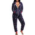 thumbnail image 1 of Pijamas Navideñas Pijamas casuales Mujer Manga larga Estilo navideño Ropa de dormir Kuymtek Azul marino T M para Mujer, 1 of 7
