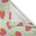 thumbnail image 3 of Ambesonne Fruits Kitchen Curtains, Spring Blossoms Cartoon, 55"x39", Pale Green Red, 3 of 3