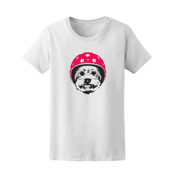 Cute Aviator Yorkshire Terrier T-Shirt Women -Image by Shutterstock, Female Large