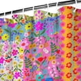 thumbnail image 4 of Ethnic Shower Curtain, Retro Tribal Rustic Home Decor Bathroom Drapes with Hooks, 4 of 5