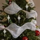 thumbnail image 4 of Adorno Colgante Blanco Irregular con Purpurina para Árbol de Navidad, Decoración Navideña, Hogar, Tienda, Escaparate., 4 of 6