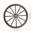 thumbnail image 5 of Chidian Wooden Wagon Wheel Decor Vintage Wood Wheel Hanging Decoration Wagon Wheel Wall Art, 5 of 10