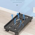 thumbnail image 4 of Support Mobile Ajustable pour CPU, Tour d'Ordinateur Ventilée avec 4 Roues Pivotantes, Support sous Bureau, 4 of 5