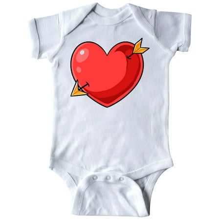 

Inktastic Red Heart with Arrow Gift Baby Boy or Baby Girl Bodysuit