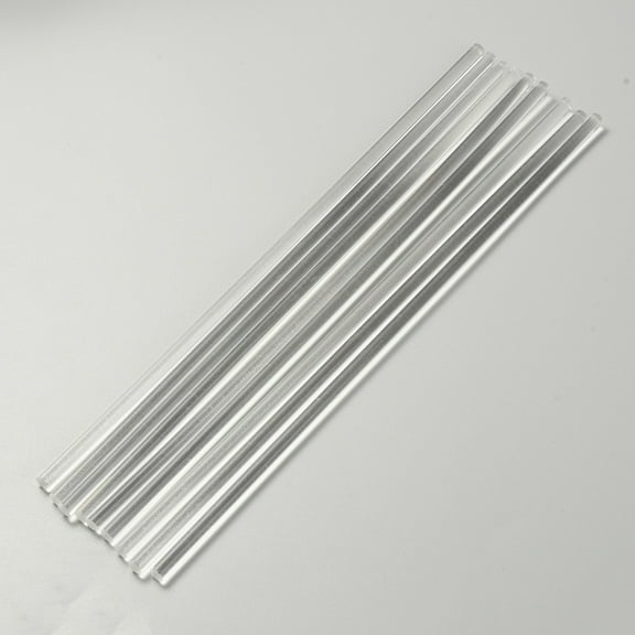 20pcs Acrylic Support Rods for Clay Doll Makings Bar Clear 19.6x0.4cm