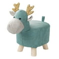 thumbnail image 2 of yuksok Animal Repose-Pieds Tabouret Ottoman, Banc Dessin Animé, Portable Mignon pour Changer de Chaussures Pied Bleu, 2 of 9