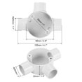 thumbnail image 2 of Unique Bargains PVC Conduit Boîte Boîte de Jonction en Forme de T 25mm Imperméable à l'Eau Projets Électroniques, 2 of 5