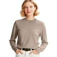 thumbnail image 2 of Cozy Sweaters for Women Soft Cable Long-Sleeve Crewneck Tops Complexion XL, 2 of 5