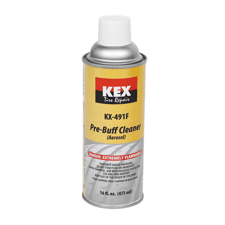 KEX Tire Repair Pre-Buff Cleaner, Aerosol (Flammable) 16 fl. oz. Spray Can