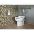 thumbnail image 4 of American Standard Madera 1.1-1.6 GPF Universal Flushometer Elongated Toilet Bowl Only with EverClean in White, 4 of 5