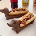 thumbnail image 4 of Puppy Shaped Serving Tray Dachshund Snack Holder for Home, 4 of 5