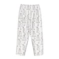 thumbnail image 5 of Naloa Bunny And Bird Print Women’s Ultra-Soft Comfy Pajama Lounge Pants with Pockets & Drawstring, 5 of 8