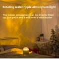 thumbnail image 3 of Night light, rotating water ripple atmosphere light, used to increase the sense of indoor atmosphere, energy saving and power saving, multi-tone light, soft light and eye protection, 3 of 7