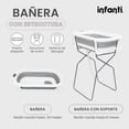 thumbnail image 2 of Bañera Plegable Infanti Gris Con Soporte, 2 of 6