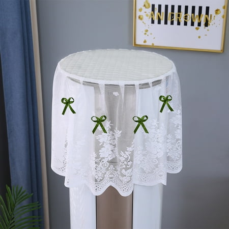 

Nvzi-a 1 small fresh green bow tie lace embroidered cylindrical air conditioner dust cover decoration diameter 40cm