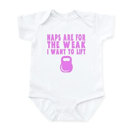 

CafePress - Naps Are For The Weak Body Suit - Baby Light Bodysuit Size Newborn - 24 Months