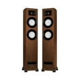 thumbnail image 1 of Fluance Ri91 Reference Stereo Powered Floorstanding Tower Speakers with High Performance AMT Tweeters, 2x6.5" Drivers, 150W Amplifier for Turntable, TV, PC - HDMI, Bluetooth, RCA & Sub Out (Walnut), 1 of 8