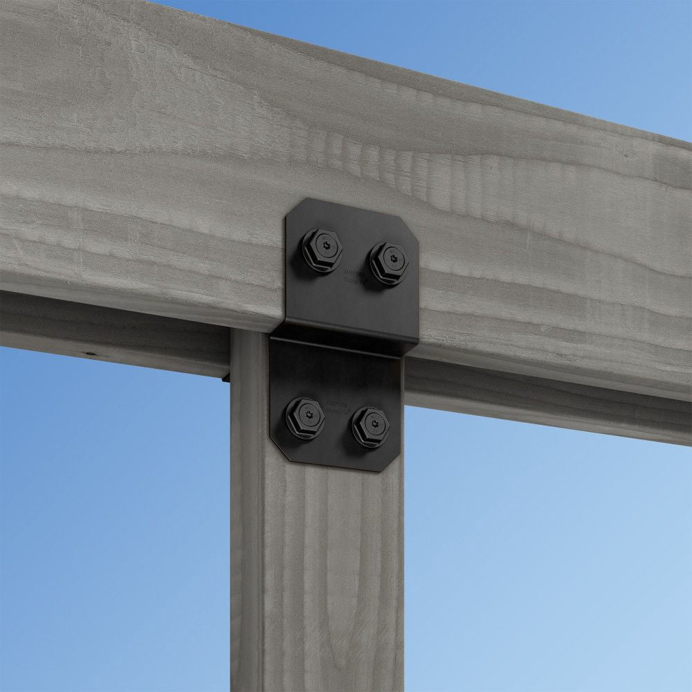 Simpson Strong-Tie Outdoor Accents Avant Collection ZMAX Black Powder-Coated Deck