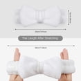 thumbnail image 4 of GIXUSIL 3Pack Bow Hair Bands Spa Headband for Washing Face Makeup Headband for Women (White,Black,Gray), 4 of 6