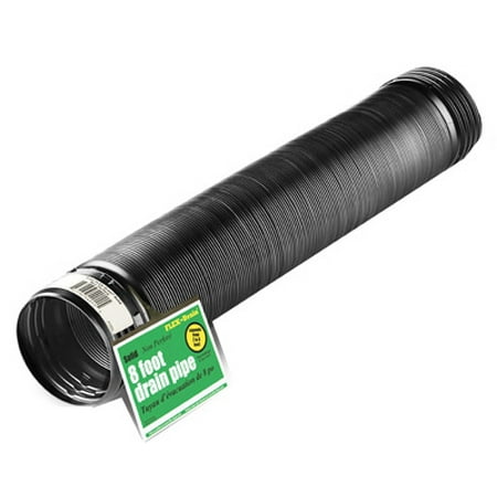 Flex Drain, Expandable, Solid Black Polyethylene, 4-In. x (Best Flex 200 Expandable Conveyor)