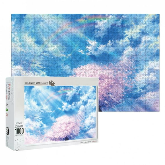 EQWLJWE Puzzle Toys Clear Sky Puzzles 1000 Piece Large Puzzle Game Interesting Toys Personalized Gift